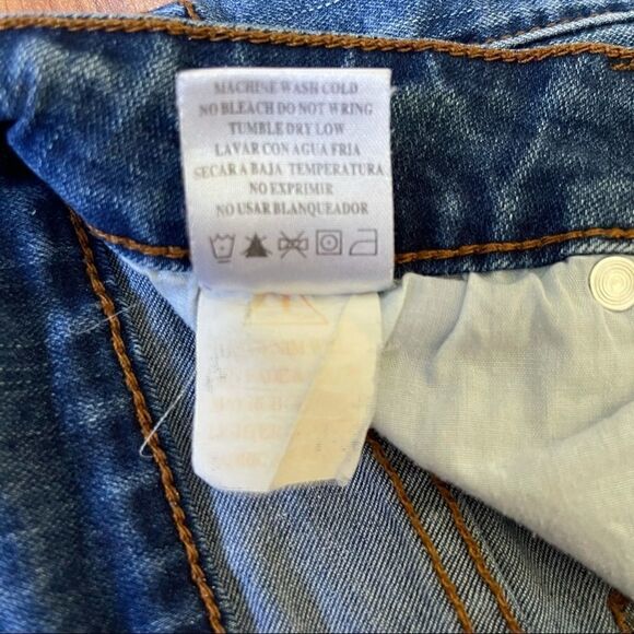 High Rise Destroyed Raw Hem Shorts Mind Code Sz M   27 - Picture 4 of 7